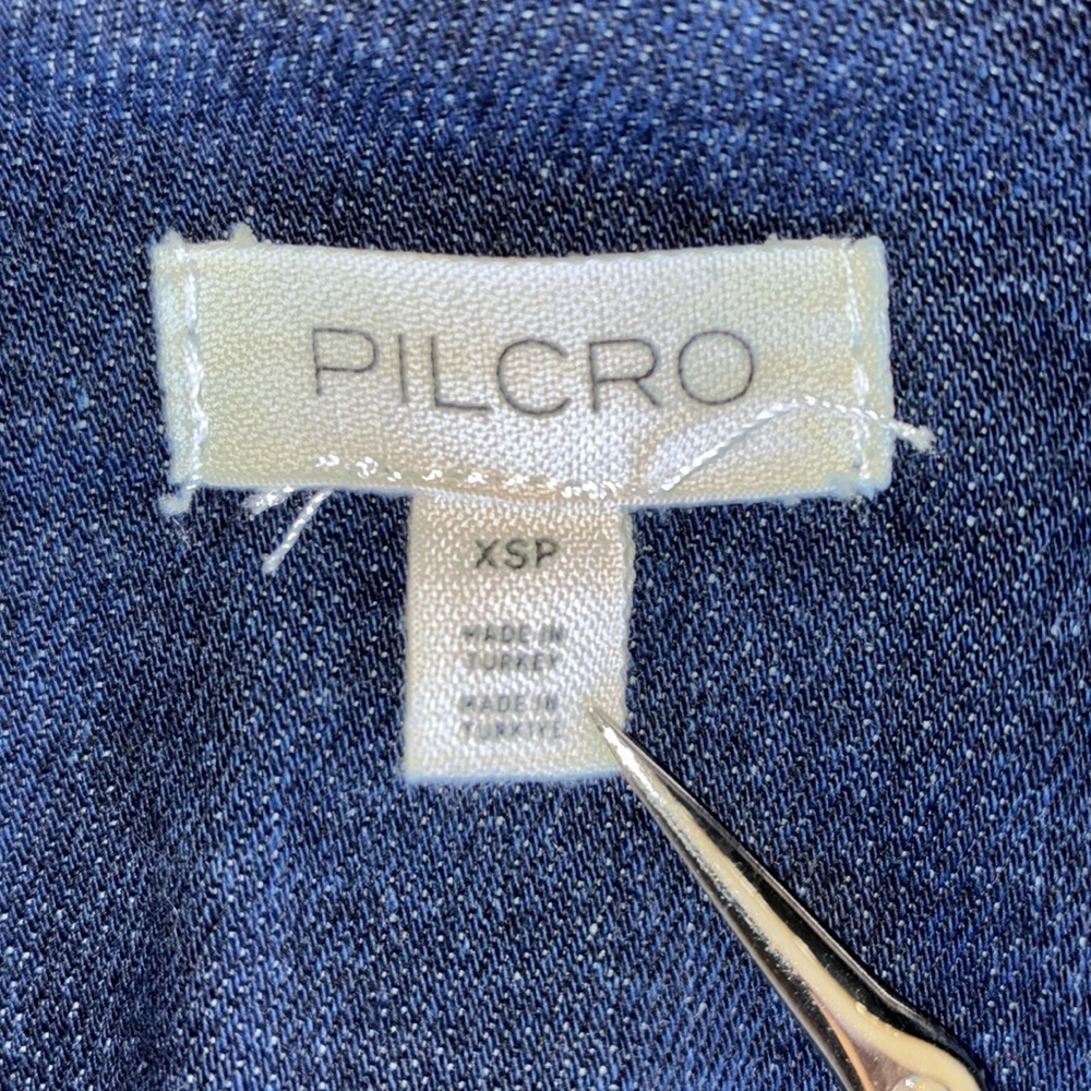 Pilcro jean jacket, Women's, XSP, blue, EUC, pockets, lined, belt, Denim. - Picture 13 of 17